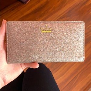 Kate Spade Wallet Sparkly light pink